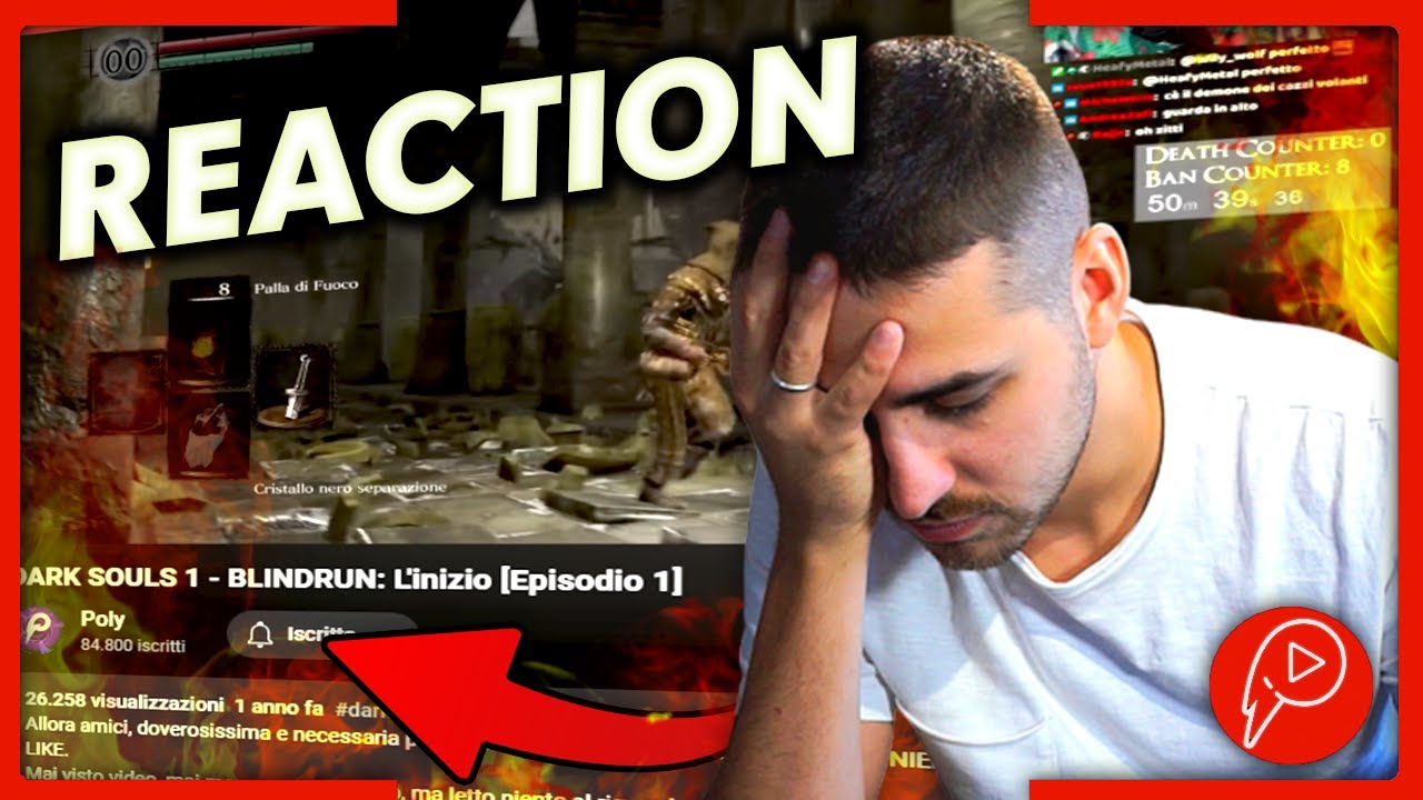 REACTION alla mia PRIMA volta su Dark Souls! Quanto sono migliorato dopo 1 anno?