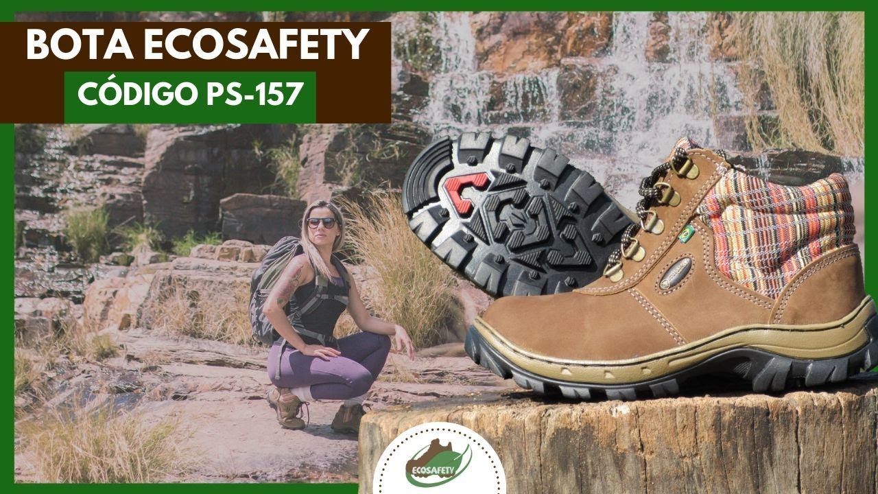 BOTA FEMININA para trilha e caminhadas | PS-157 ECOSAFETY