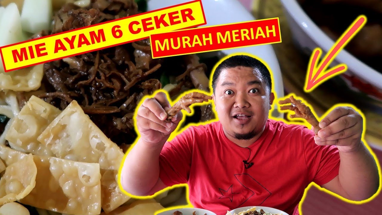 MAKAN MIE AYAM 6 CEKER SEKALIGUS. ENAK, MURAH, KENYANG!!!