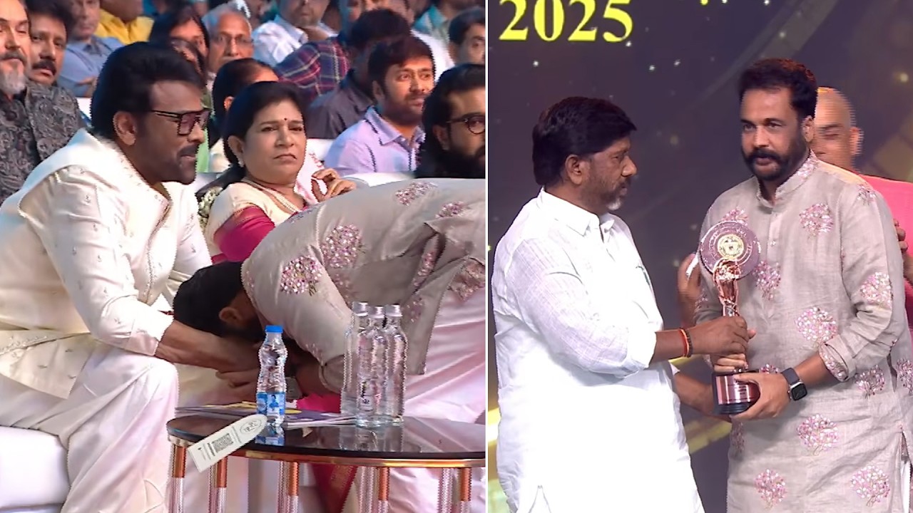 Actor Sivaji Receives Telangana Gaddar Film Awards For Dhandoraa Movie