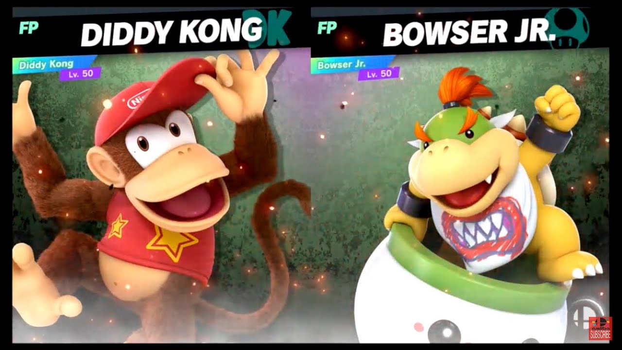 Super Smash Bros Ultimate Amiibo Fights – Diddy Kong vs the World #58 Diddy Kong vs Bowser Jr