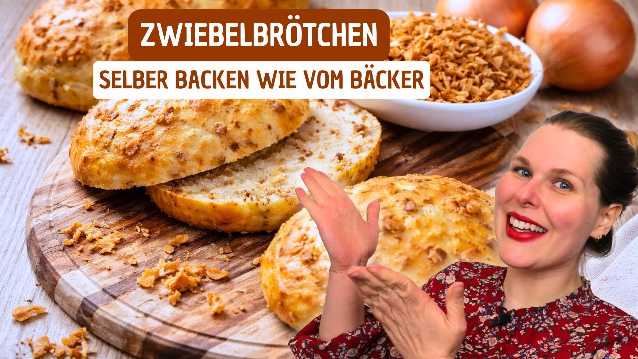 Zwiebelbrötchen || Selber backen wie vom Bäcker || Einfaches Rezept || Jessys Küchenkunst