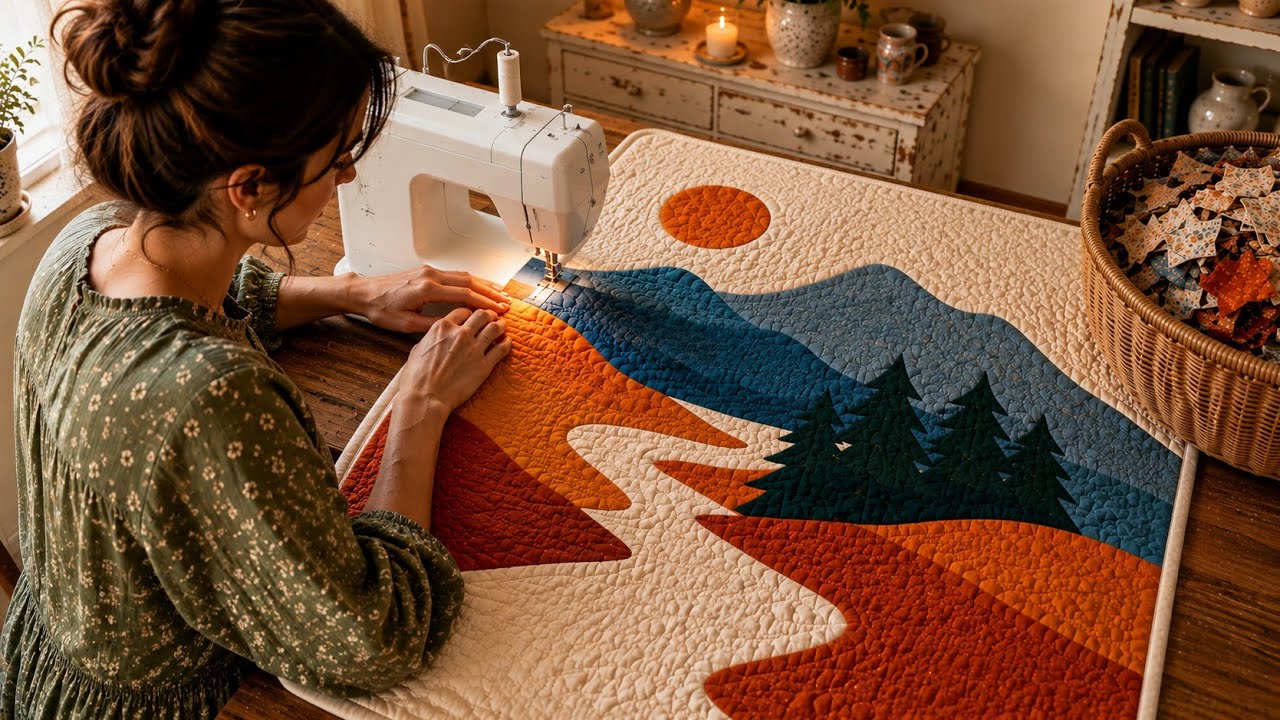 Don&rsquo;t Throw Away Fabric Scraps! Make a Beautiful Quilted Rug 🧵✨