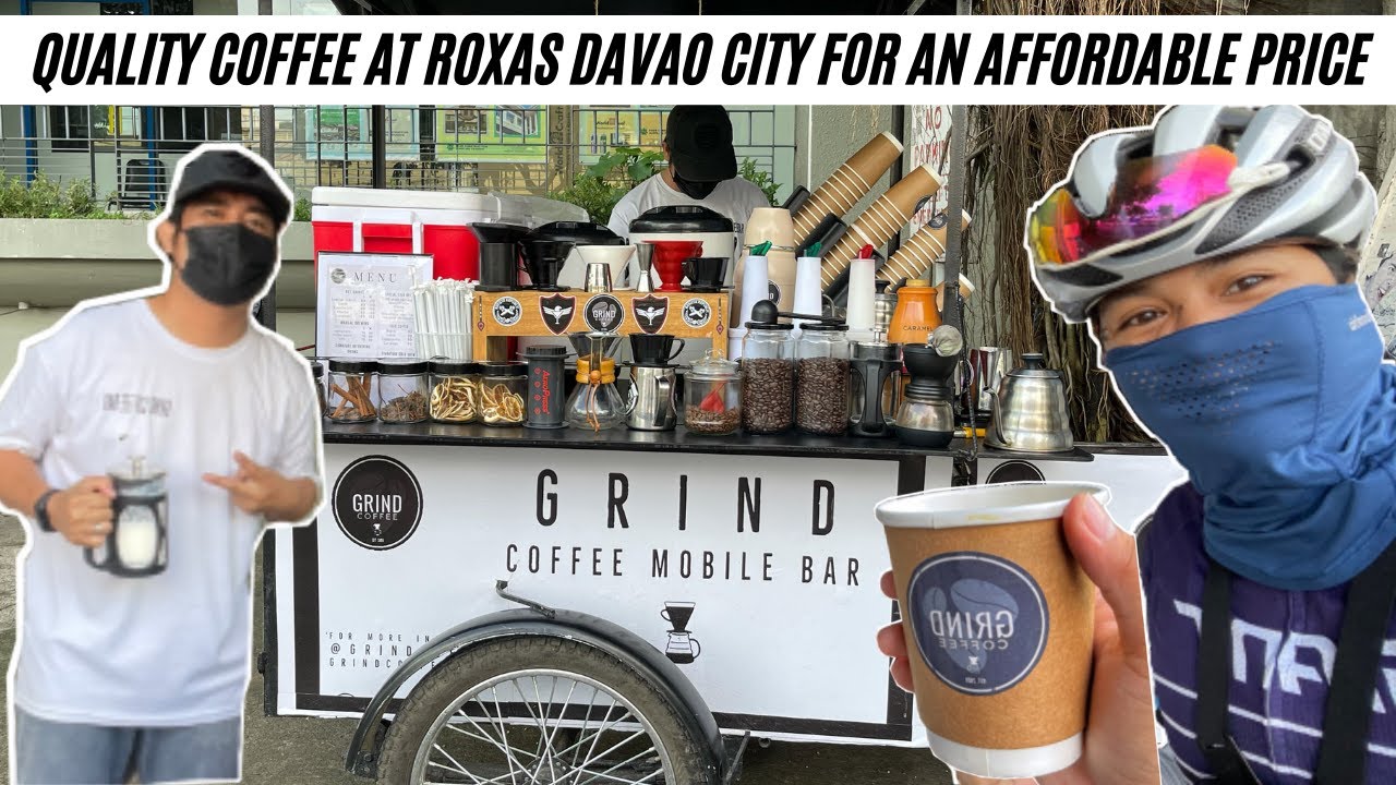 ROXAS DAVAO CITY BIKE LANE (Part 2) | GRIND COFFEE MOBILE BAR | Woshie Suan