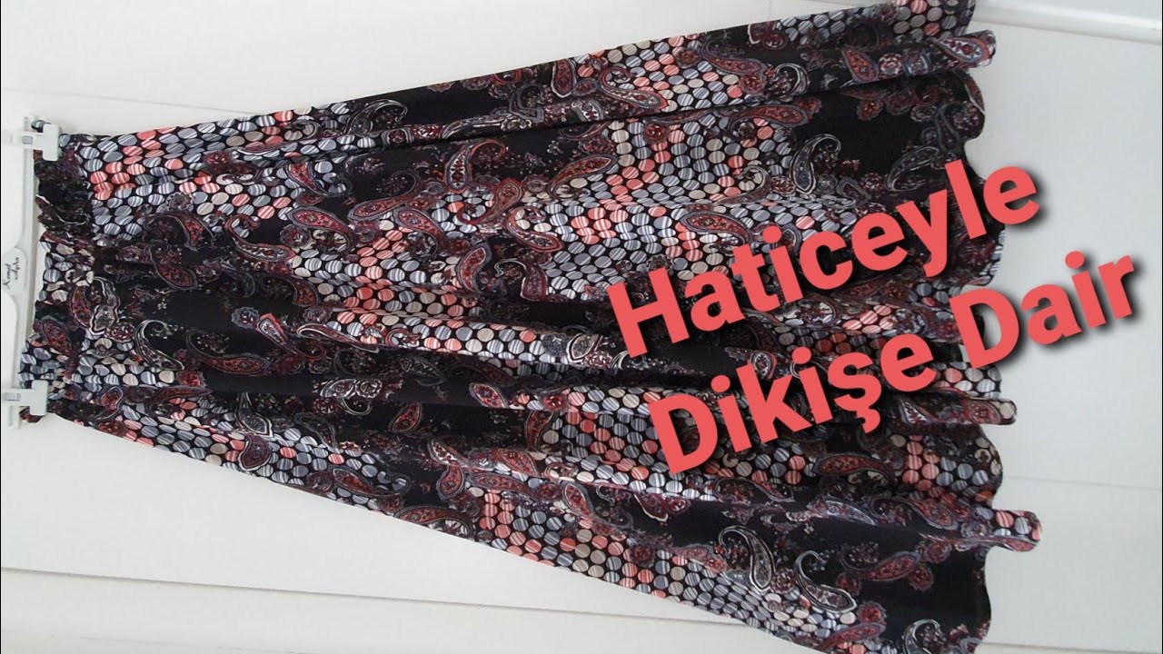 En Kolay Yarım Daire Kloş Etek Kesimi ve Dikimiخياطة تنورة مرنة مجمعة✔Ayrıntılı Anlatım#viskonkumaş