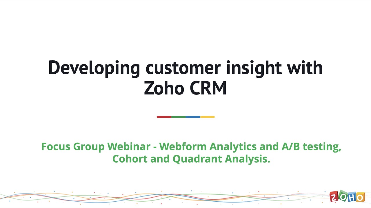 Building customer insight with Webform Analytics and A/B testing, Cohort and Quadrant Analysis