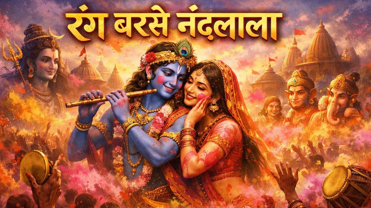 अरे रंग बरसे नंदलाला | Braj Holi Mahotsav| Krishna Holi Song 2026 #RangBarseNandalala #Krishna #holi