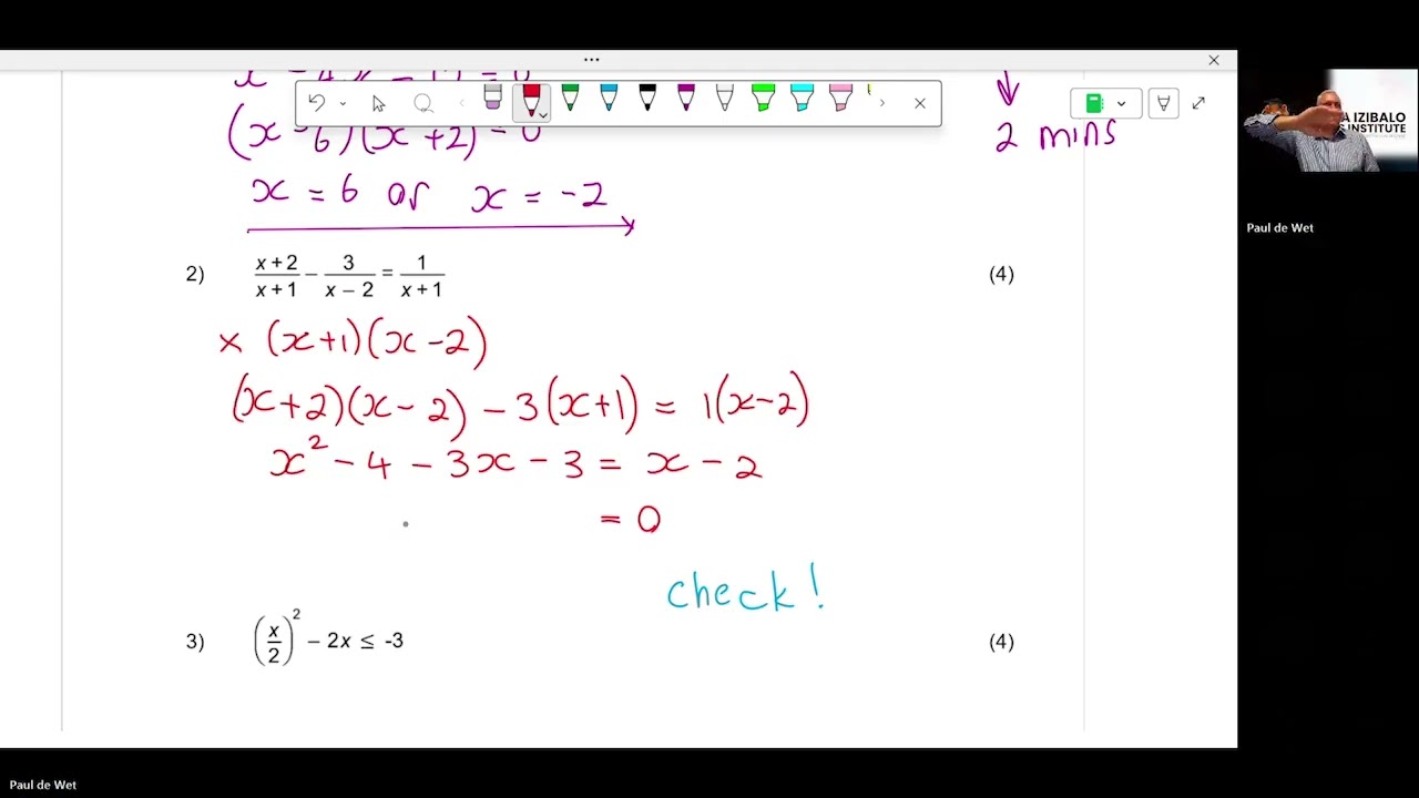 SIMI Grade 12 Paper 1 Finals Revision Session   18 October 2025