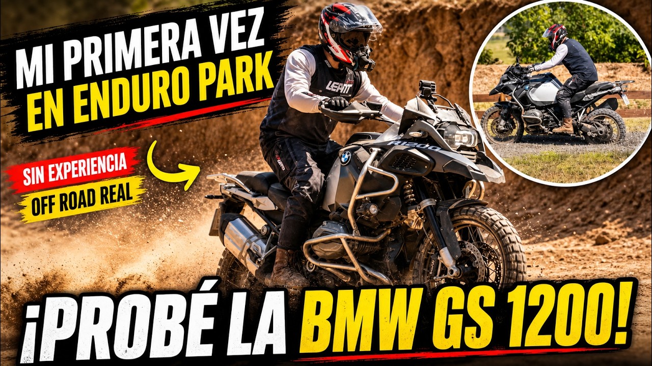 👀👀PRIMERA VEZ en ENDURO PARK! MANEJO un BMW GS 1200R☢, PODRÉ DOMARLA?👀👀 4K ULTRAHD 🚀🚀