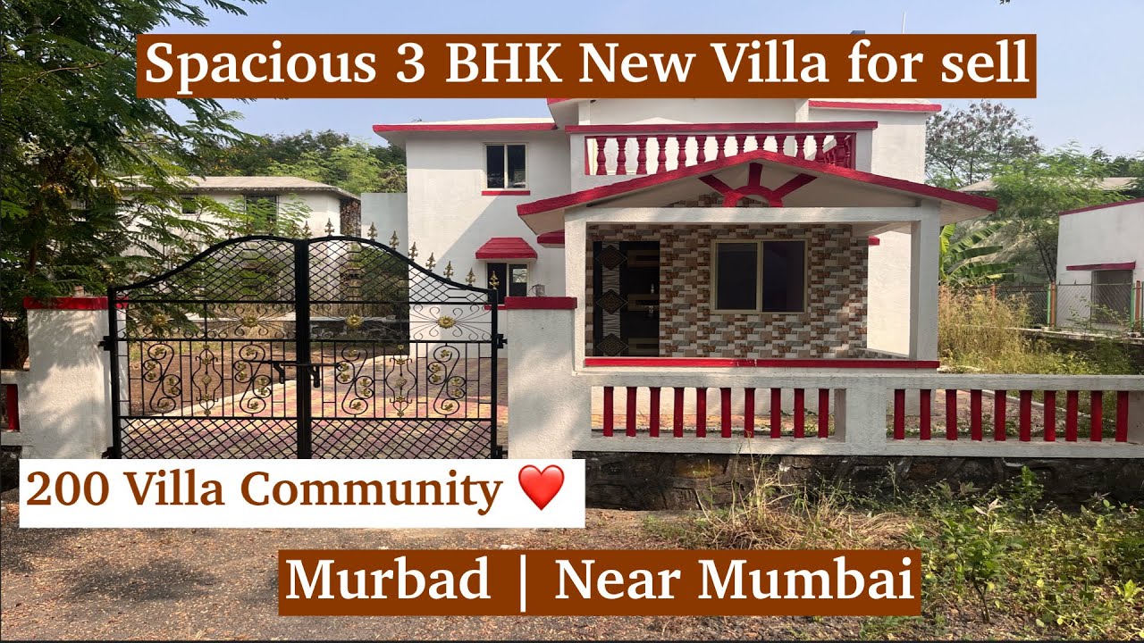 Spacious 3BHK New Villa for Sale in Murbad Near Mumbai