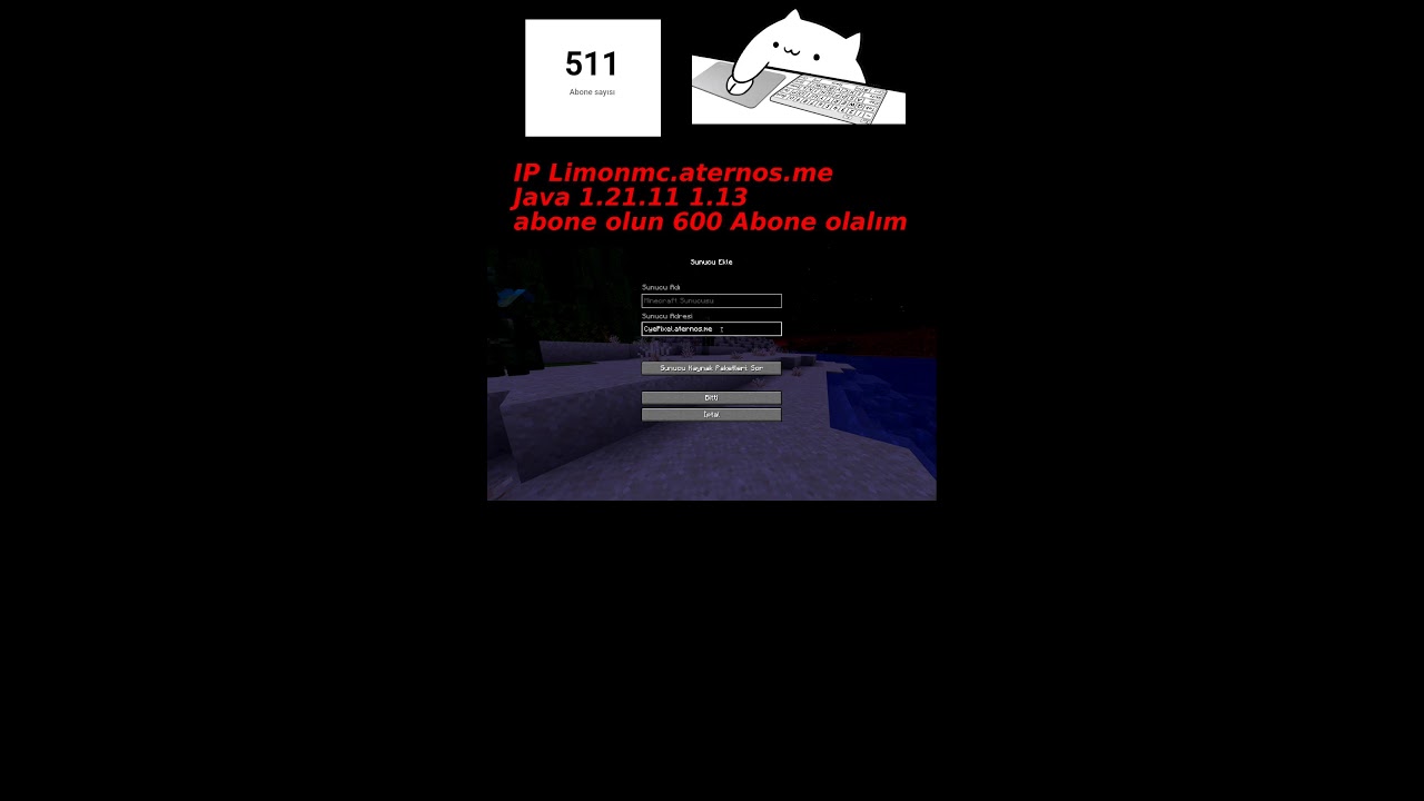 Minecraftda LimonMC sunucusuna GİRDİM