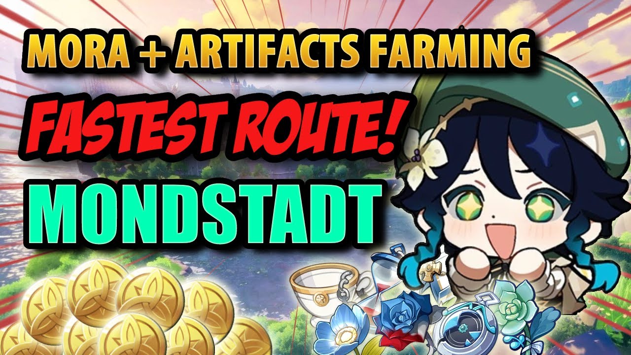 BEST ELITE MOB FARMING ROUTE - Mondstadt Genshin Impact