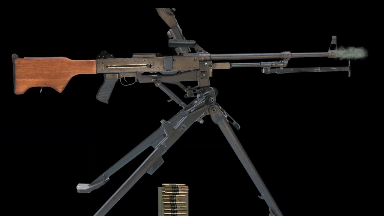 Japan machine gun fast and slow mo 100 rounds (sound effect)