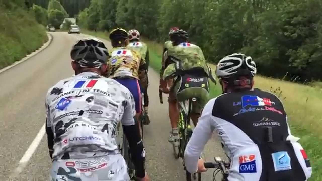La sélection vélo de route des armées Françaises en stage à Autrans
