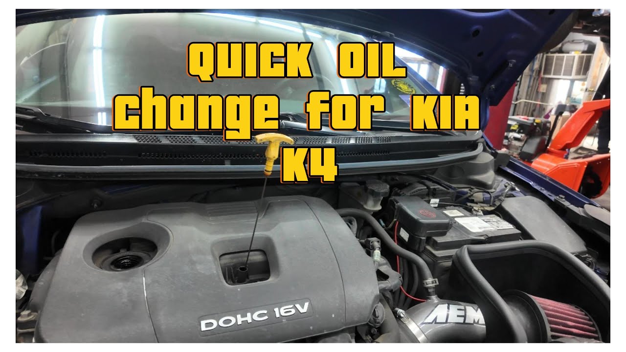 How to oil change KIA K4