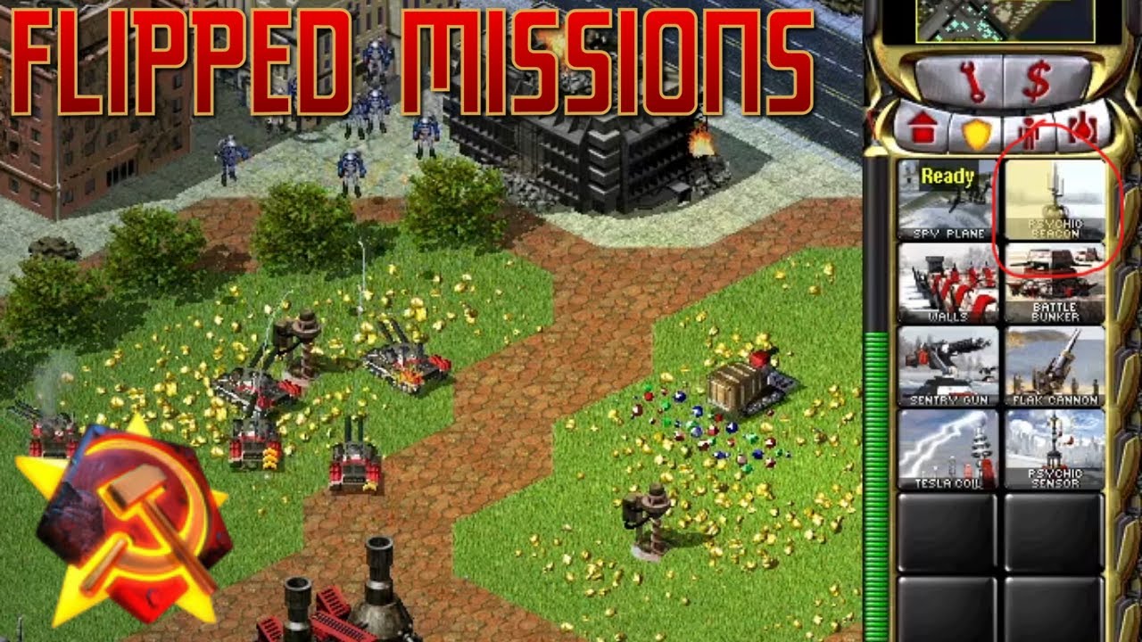 Red Alert 2 Flipped Missions - Soviet Mission 8: Free Gateway (Hard Difficulty)