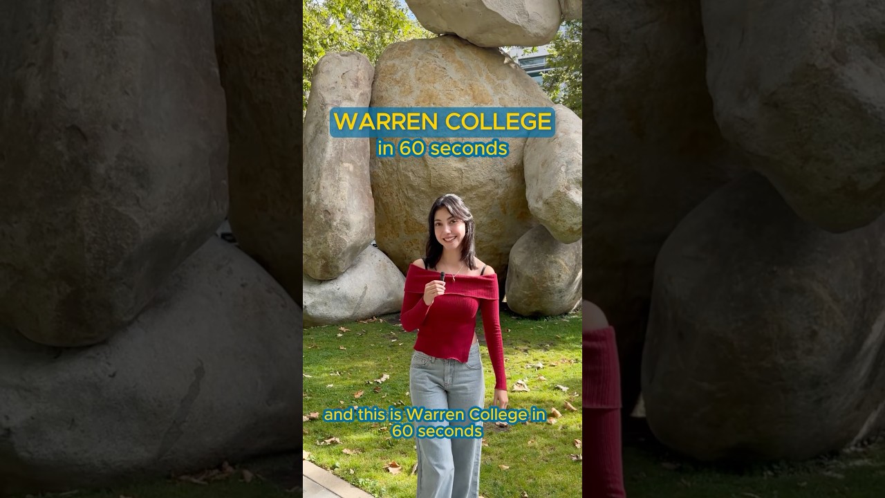 Tour Warren College in 60 seconds! 🧸 #UCSD #UCSanDiego #WarrenCollege