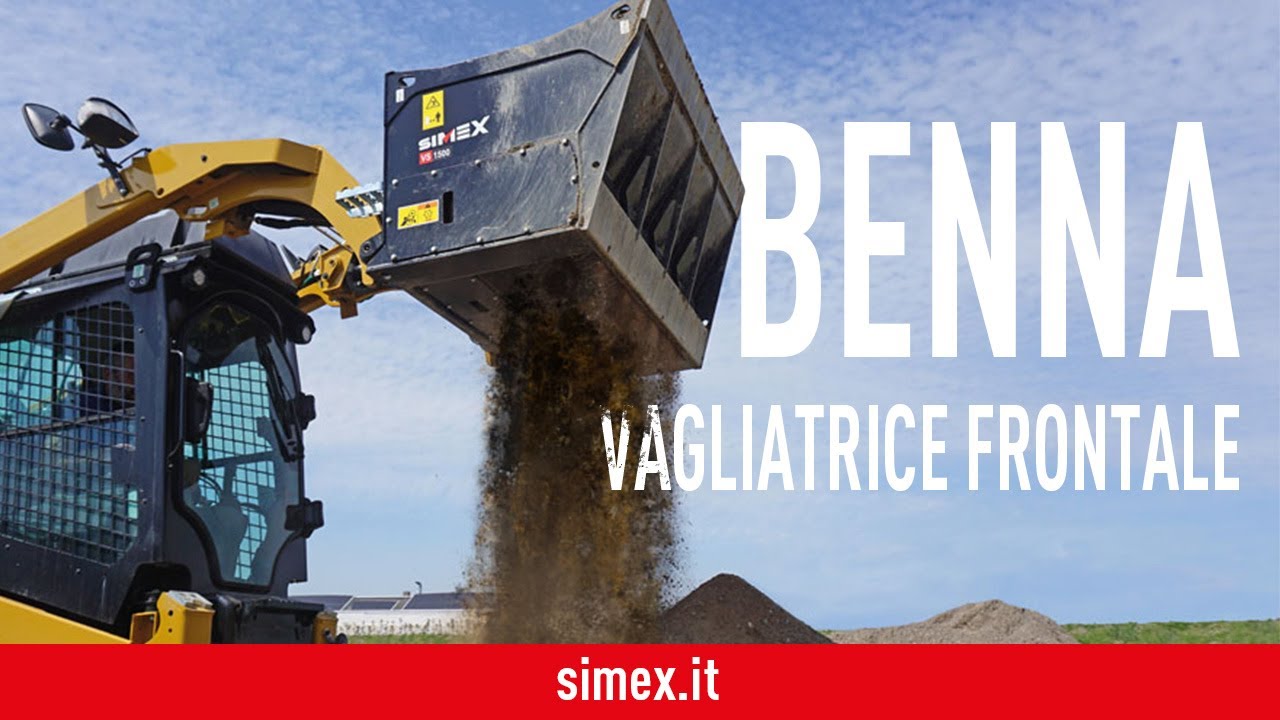 Benna vagliatrice frontale VS 1500 per mini pala
