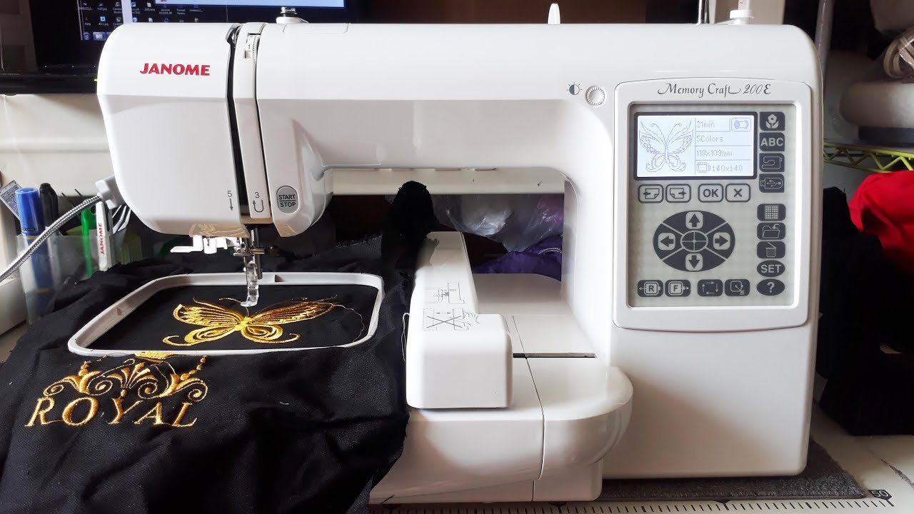 Máy thêu vi tính Janome MC200E Chạm Mặt Khách Hàng Long An - Tư Vấn Mua Hàng Chính Hãng 0967.612.639