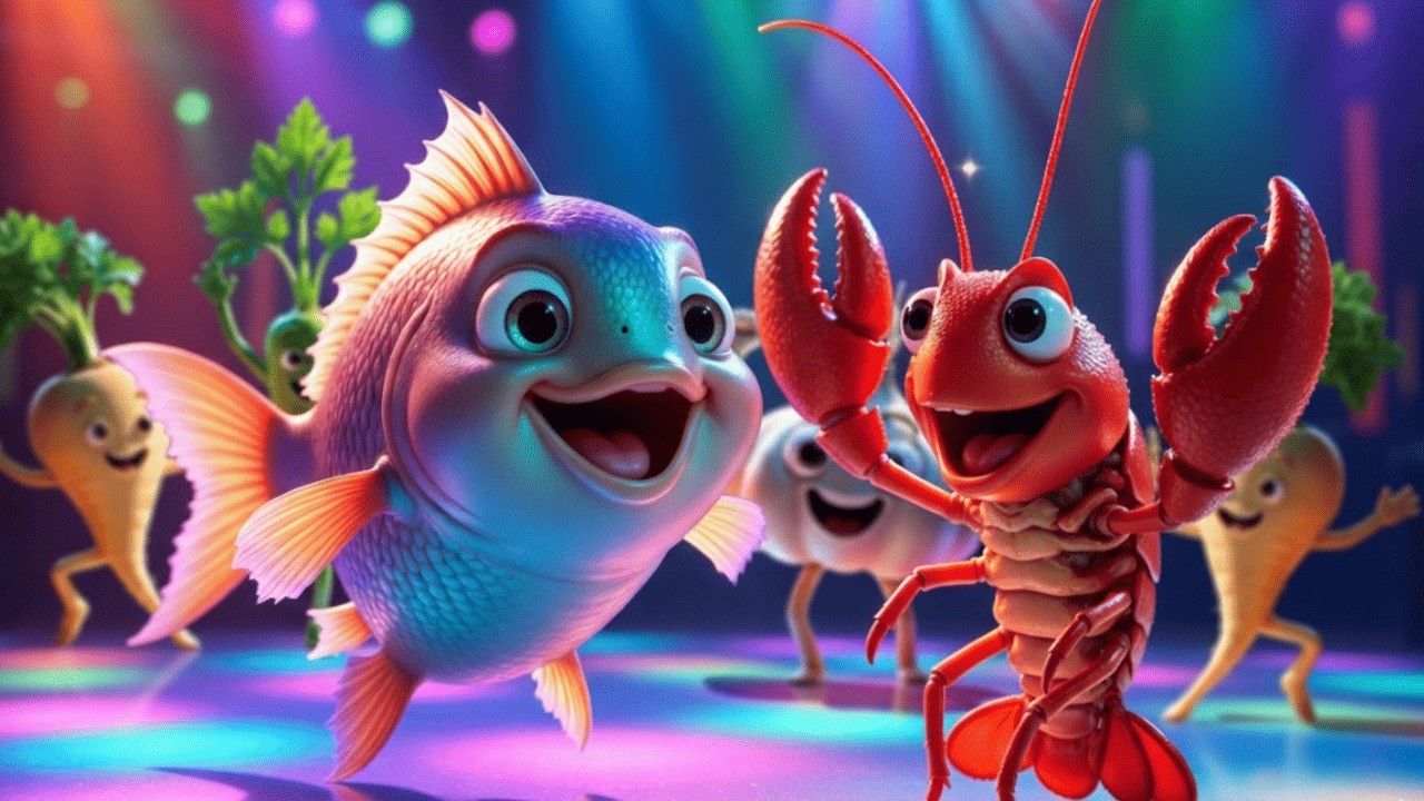 🐟 ТАНЦЮВАЛА РИБА З РАКОМ 🦀 Дитяча ДИСКОТЕКА 🔥 Найвеселіша народня Пісня 2026!