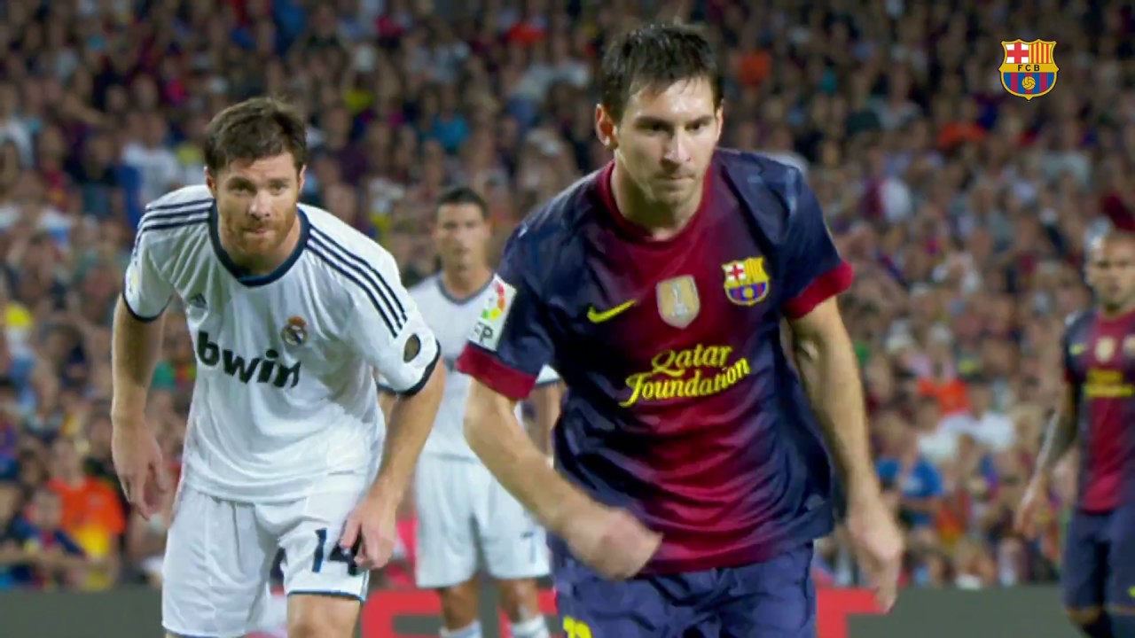 Leo Messi's goals at Camp Nou against Real Madrid