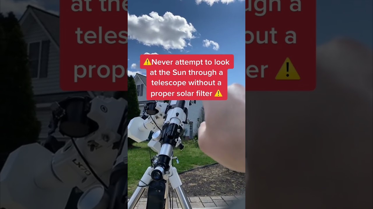 The Sun through a beginner’s telescope 🔭 