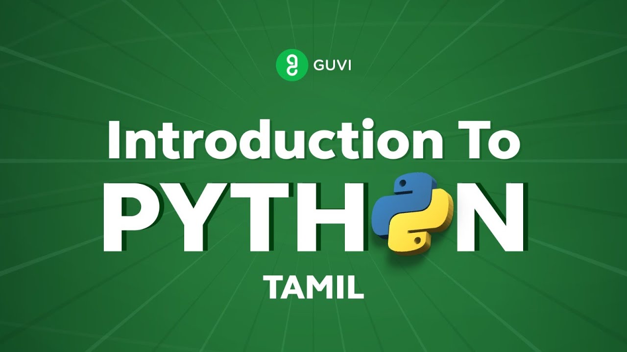 Introduction to Python In Tamil  | For Beginners | Free Webinar | GUVI