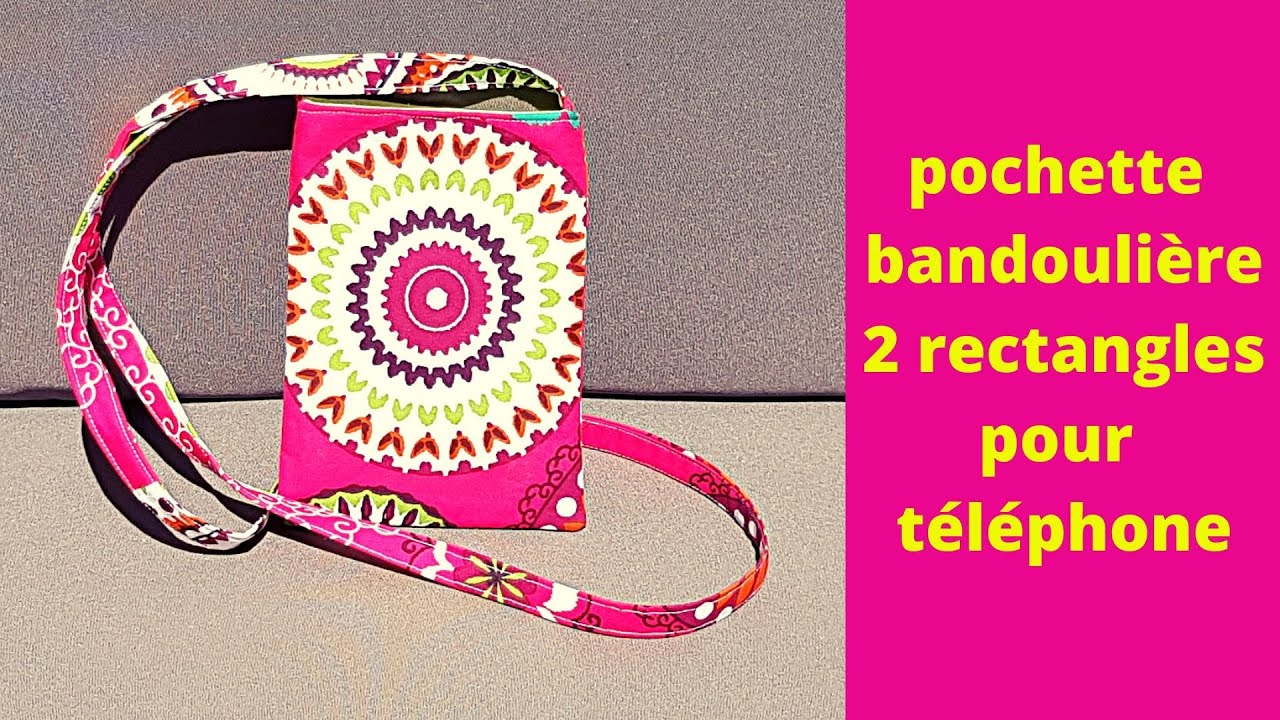 Tuto #diy Facile #Recyclage ♻️ Coudre une Pochette Bandoulière pour Smartphone 🥰