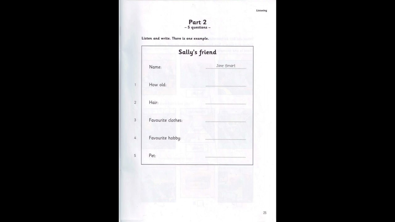 LISTENING • MOVERS 3 TEST 2 (Bộ Cũ) | Luyện Nghe MOVERS
