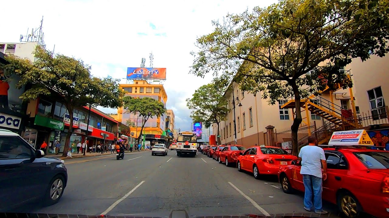 PASEO COLON SAN JOSE. Recorrido hasta Avenida segunda Por el PARQUE central