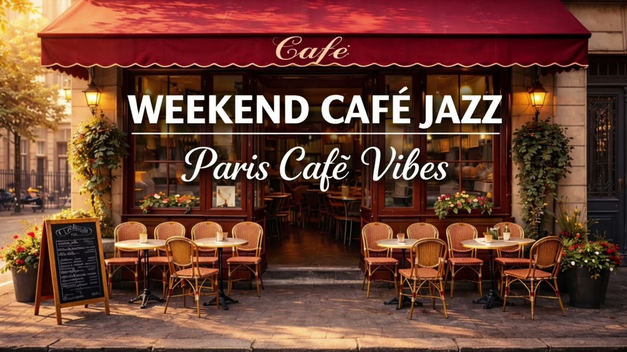Weekend Café Jazz ☕ Paris Café Vibes | Smooth Jazz Music for Relaxing, Studying & Coffee Time 🎷