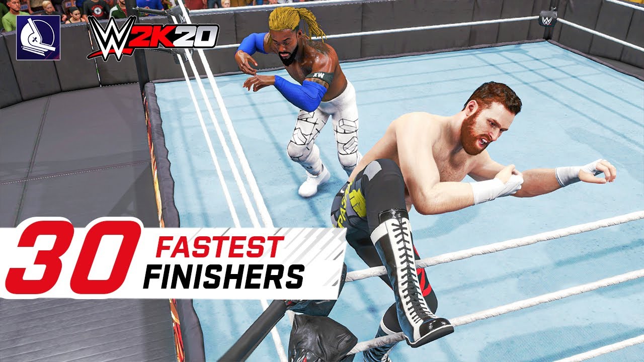 WWE 2K20 Top 30 Fastest Finishers (Reversals!)
