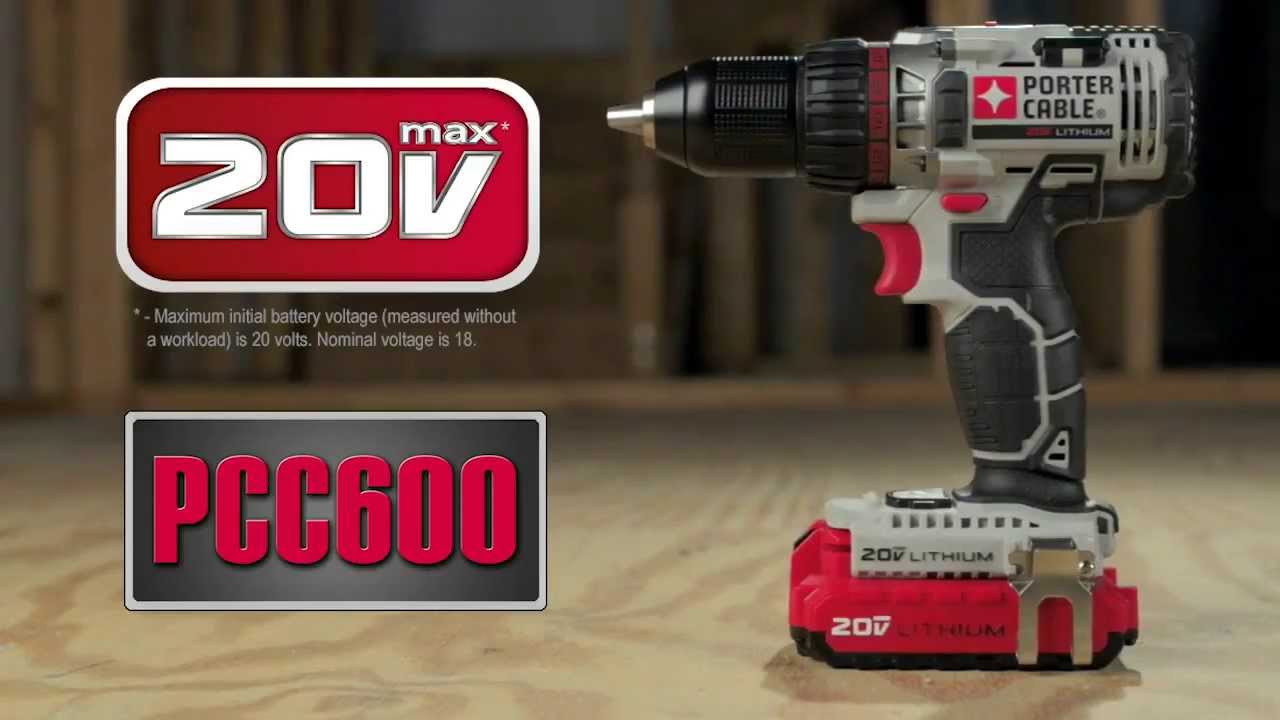 Porter-Cable 20V MAX Lithium-Ion 1/2 in.Drill Driver - PCC600