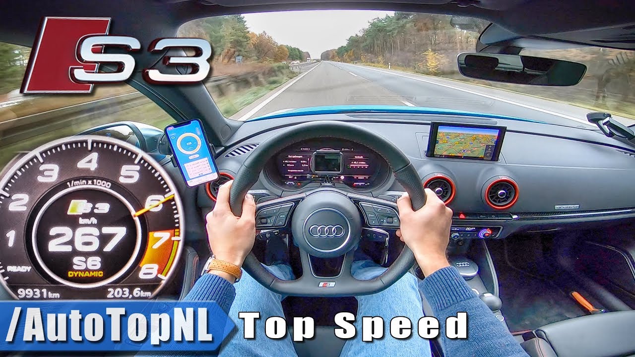 Audi S3 Sportback 2.0 TFSI 310HP Quattro 267km/h AUTOBAHN POV TOP SPEED by AutoTopNL
