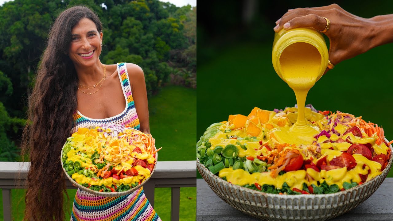 Sweet & Spicy Mango Dressing 🥭🌶️ Best Raw Vegan Recipe! 🔥 Creamy, Rich, & Delicious EVERYDAY Sauce 🥰