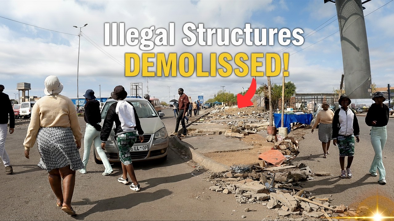 🔥 Mabopane Station Crackdown: 44 Arrested & 95 Illegal Structures Demolished! (the aftermath)