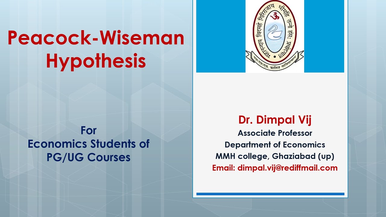 Video 16 Peacock-Wiseman Hypothesis