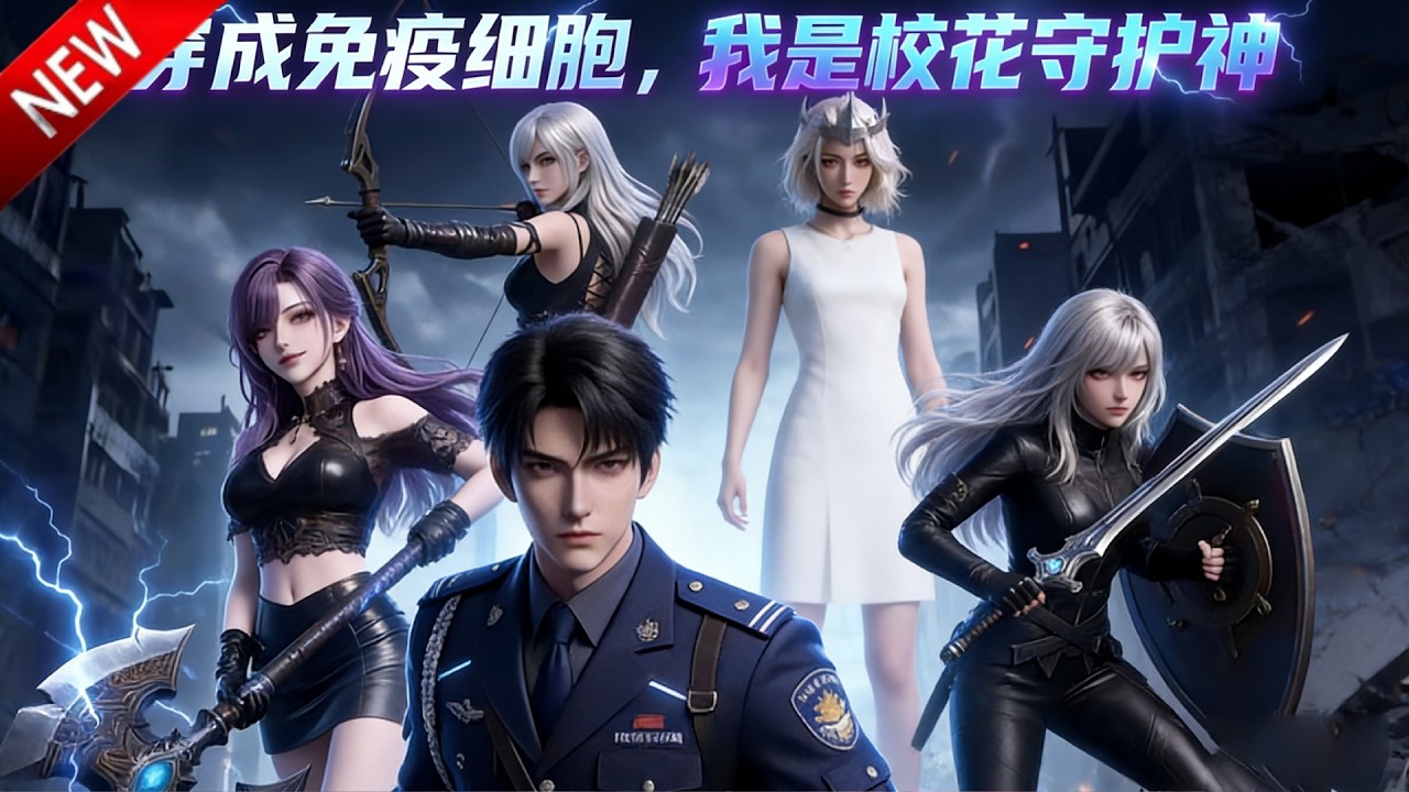 💥【新番上线】绝症患者觉醒体内免疫系统，化身细胞指挥官，在微观世界杀爆癌细胞！《穿成免疫细胞，我是校花守护神》全集 Multi SUB #热血 #漫剧 #动漫魔女