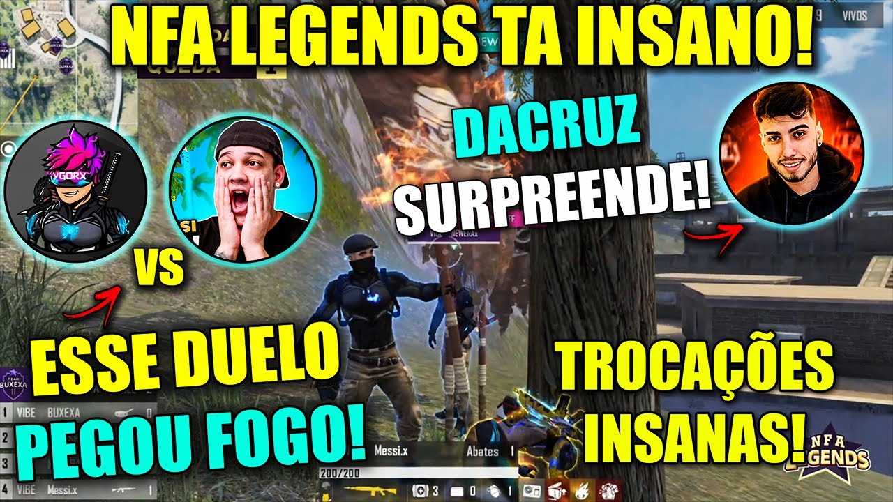NFA LEGENDS - TIME DANTES x TIME YGORX FOI &Eacute;PICO! DACRUZ &Eacute; SURREAL! EL GATO E HUDSON OPRIMINDO-CLIPS