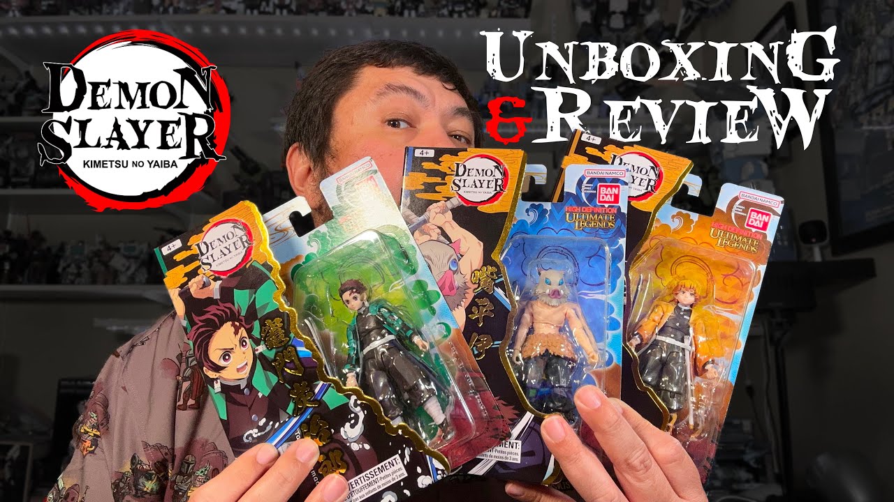 Demon Slayer Ultimate Legends Figures by Bandai - Tanjiro, Zenitsu, Inosuke -  Unboxing and Review