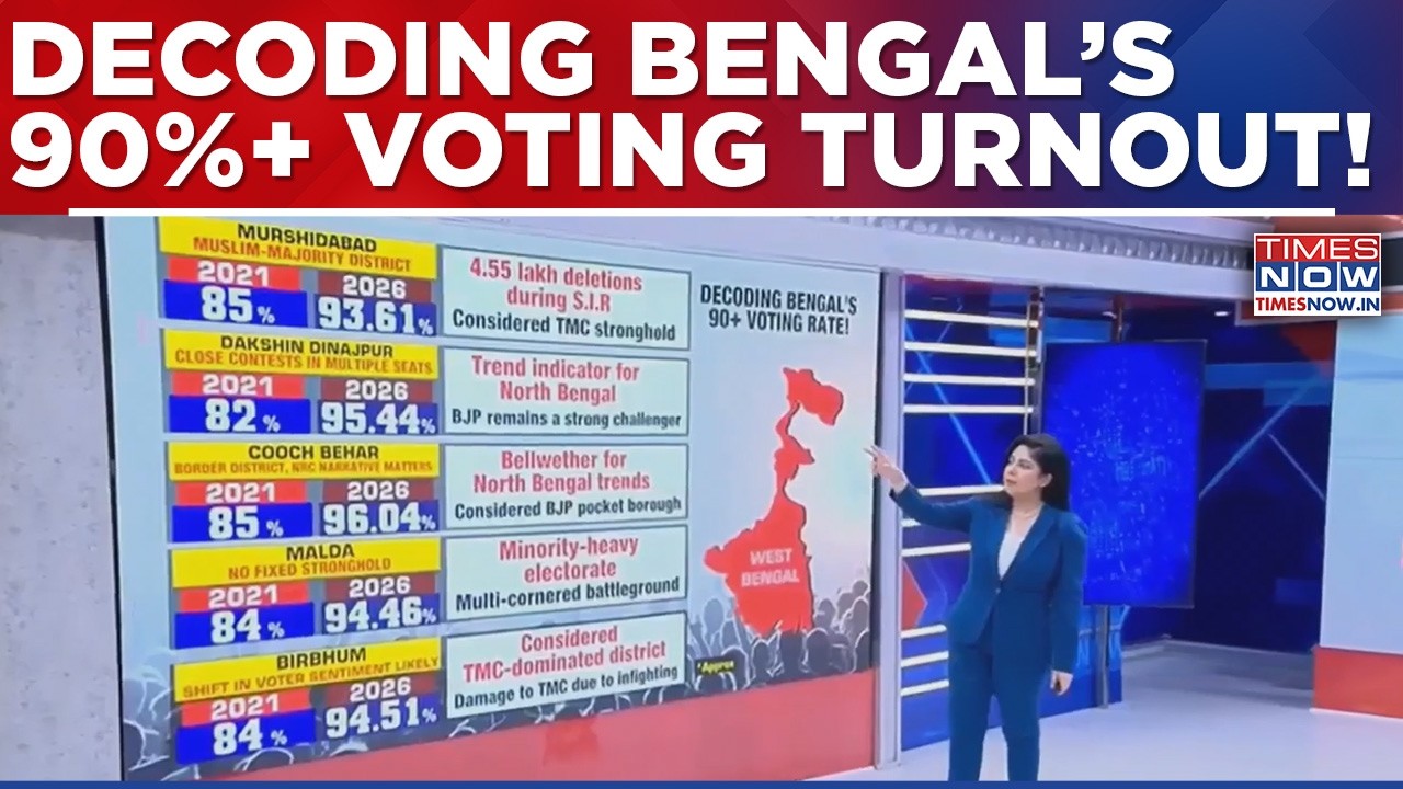 Murshidabad To Birbhum: West Bengal Phase 1 Records Historic 93% Voting, Decoding 90+ Turnout