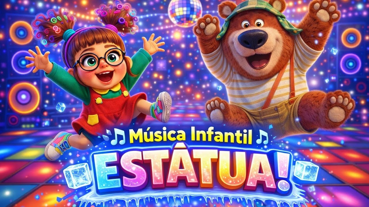 MÚSICA DA ESTÁTUA 🧊 Quem Vai Ficar Parado? 😱🎶 | Lili e Balu