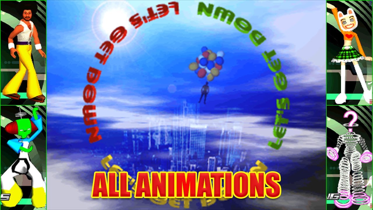 DDR 1stMIX: LET'S GET DOWN (All Animations)