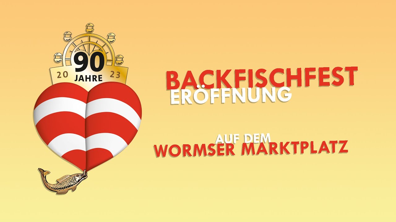 Backfischfest 2023 - Eröffnung (LIVE) - Übertragung vom Marktplatz