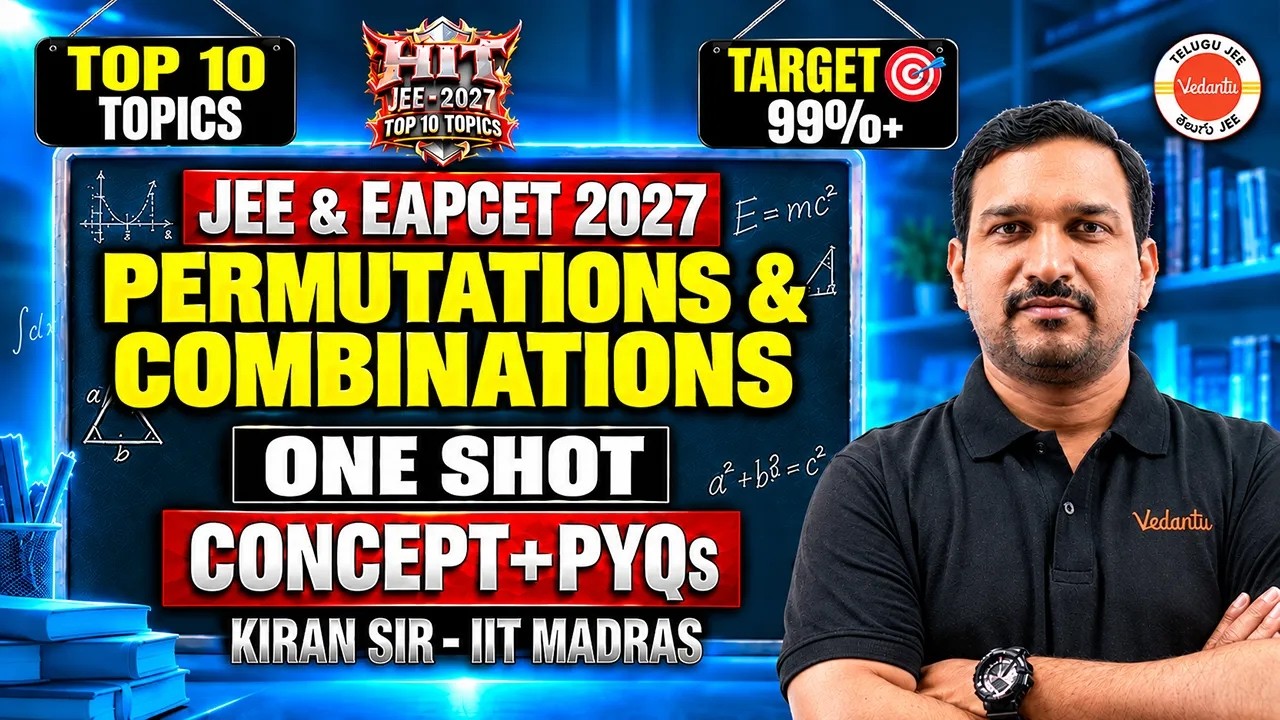 Permutations & Combinations - One Shot | Concepts + PYQs JEE 2027 | Hit Series Maths 📚 | Kiran Sir