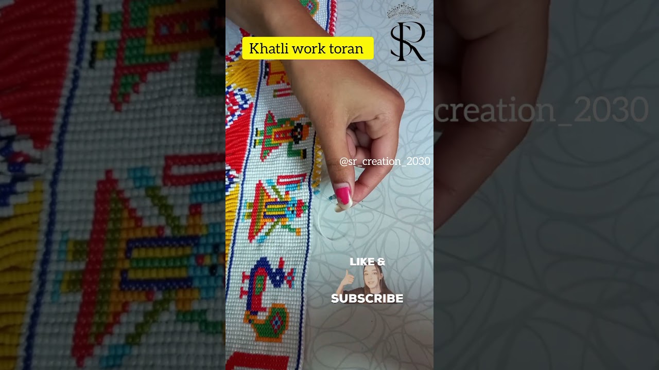 New design in khatli work toran ✨️Dmfororders, customisation,toran size 46 inch #srcreation