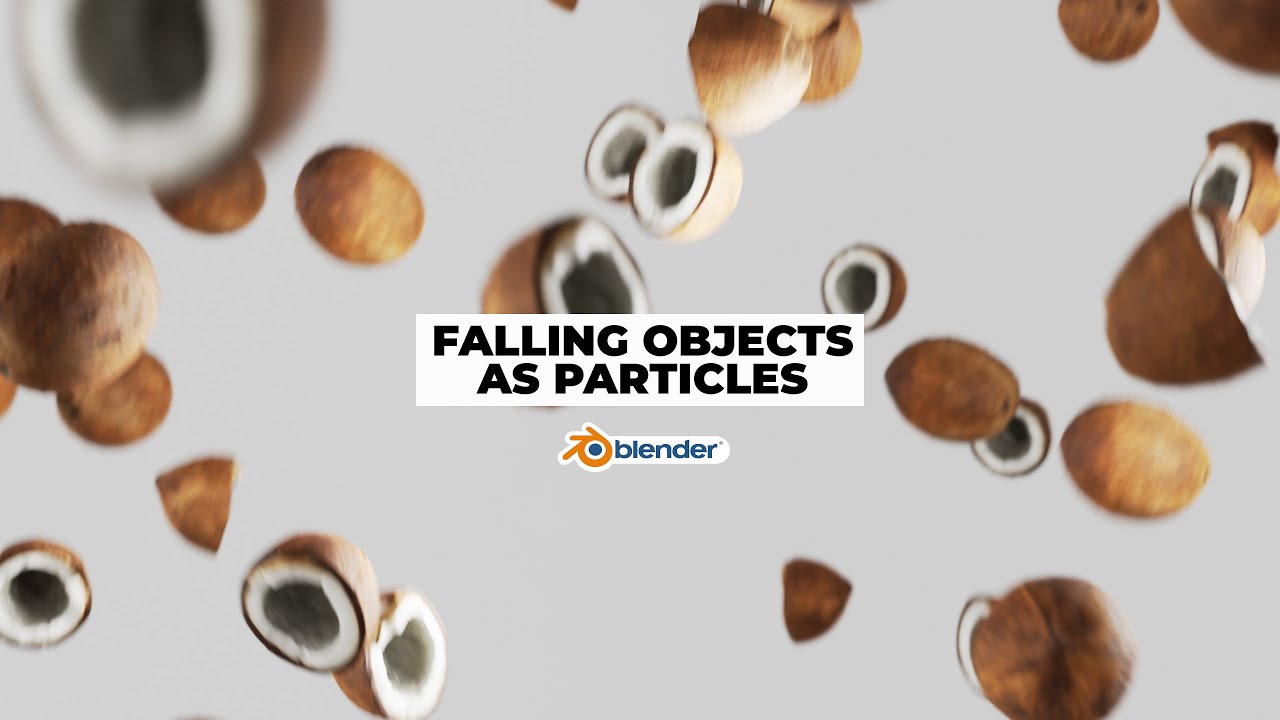 Create Falling Object animations with Particles in Blender
