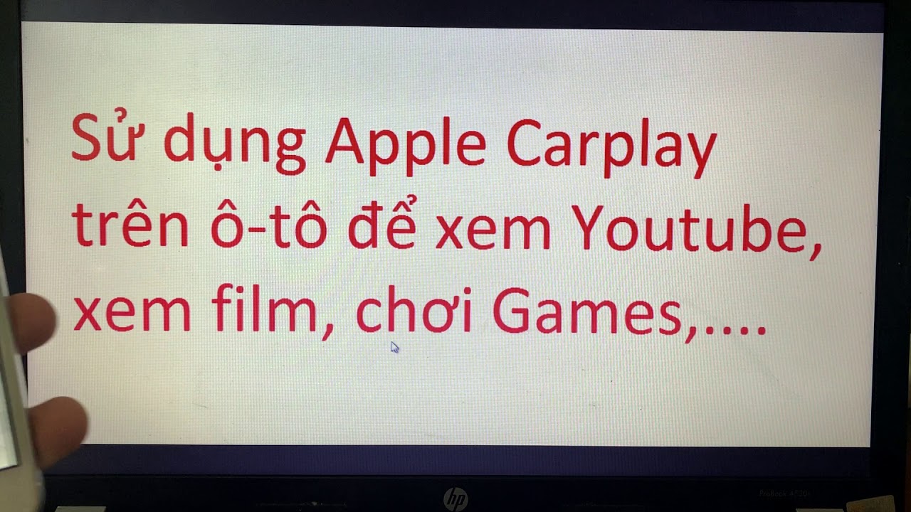 Xem video trên ô-tô (Hướng dẫn Jailbreak iPhone để xem video trên ô-tô có Apple Carplay) !