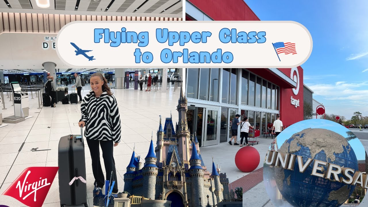 Видеоблог о путешествии в Орландо, Флорида | Virgin Atlantic Upper Class, Target и Rosen Inn Lake...