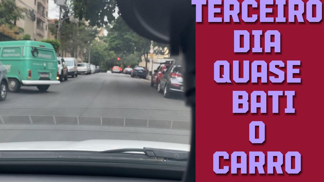 Quase bati o carro no Terceiro dia Uber/99pop